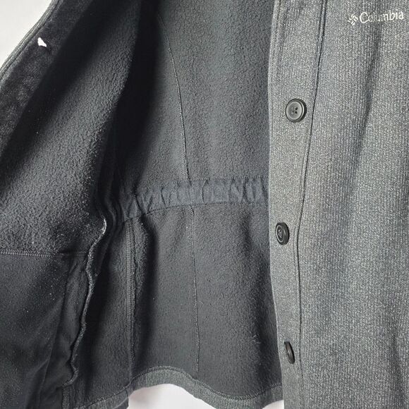 Columbia Felix Peak Button Up Jacket Womens Size Medium Grey Pockets - Picture 6 of 16